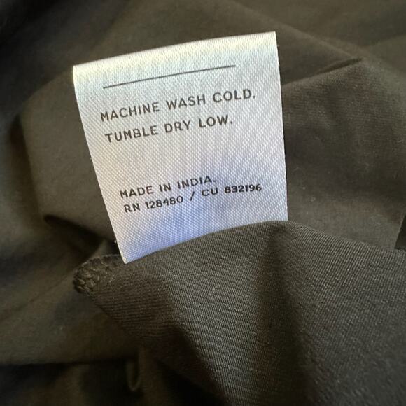 PACT Midi Tank Dress Black Sleeveless Asymmetric Stretch High Low Gothic - Picture 8 of 10